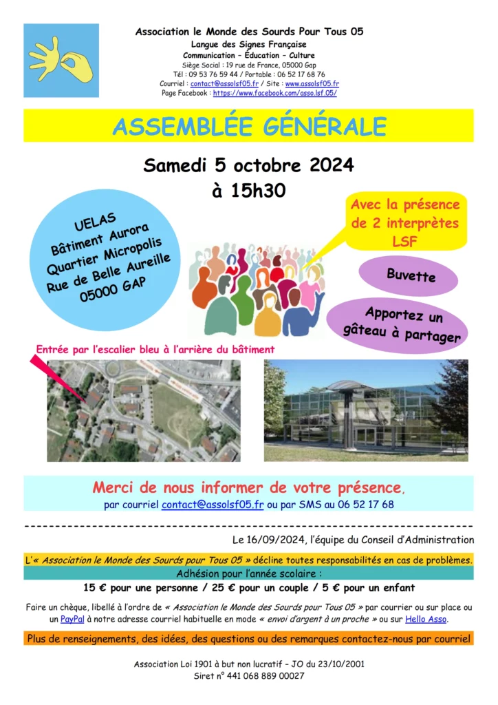 Affiche Assemblée Générale 2024